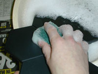 Wash the boards in warm soapy water