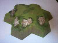 An escarpment with some added detailing
