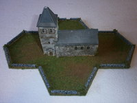 The church mounted on the forest templates, I've based all my buildings on these, perfect!
