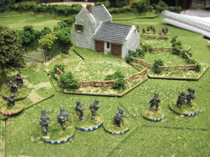 The final German attack on the second hamlet