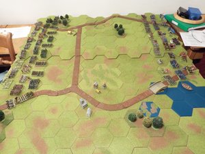 Table layout and deployment of forces