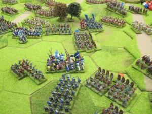 Both sides become heavily engaged as the casualties mount.