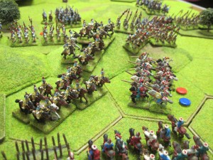 The Sipahis cavalry are defeated by Korean light infantry and spearmen units.