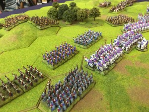 The High Elves make contact with and 'dispatch' the first Barbarian horde!