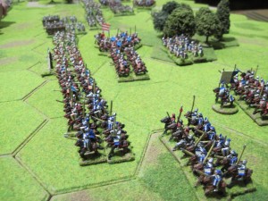 Hungarian heavy cavalry advance.
