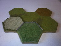 I've been experimenting with different materials for my fields, towels etc.