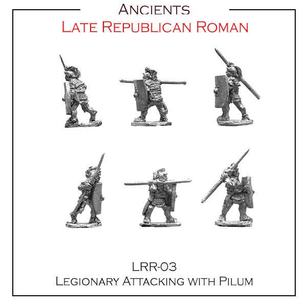 LRR-03 Late Republican Roman Legionary Attacking with Pilum